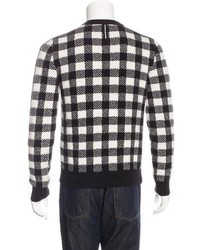 Saint Laurent Wool Check Sweater