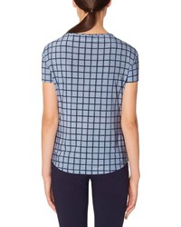 The Limited Drapey Grid Print Tee