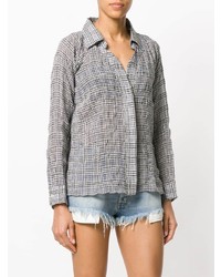 Unravel Project Checked V Neck Shirt