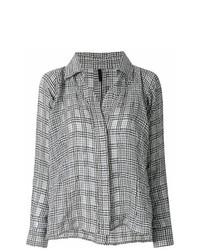 Unravel Project Checked V Neck Shirt