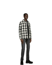 AMI Alexandre Mattiussi Black And Off White Buttoned Jacket Shirt