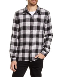 John Varvatos Star USA Neil Reversible Flannel Button Up Shirt