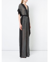 Dvf Diane Von Furstenberg Windowpane Jumpsuit