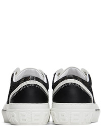Burberry Black White Vintage Check Sneakers