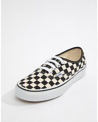 Vans Authentic Black And White Checkerboard Trainers