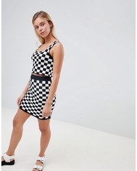 ASOS DESIGN Checkerboard Mini Skirt