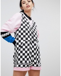 Lazy Oaf Playsuit In Checkerboard