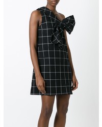 Victoria Victoria Beckham Bow Embellished Checked Dress
