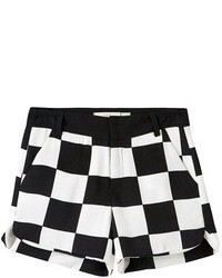 Black and White Check Shorts
