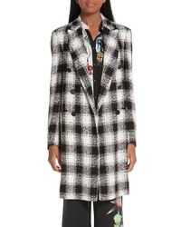 Etro Double Breasted Checked Tweed Jacket
