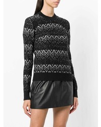 Saint Laurent Lurex Intarsia Sweater