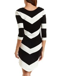 Charlotte Russe Chevron Stripe Sweater Dress