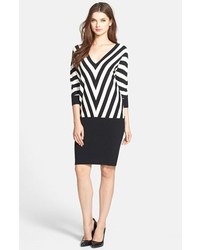 Trina Turk Trina Heidi Stripe Cotton Sweater Dress, $158
