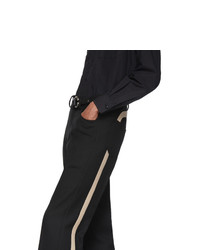 Random Identities Black Officer Five Pocket Trousers