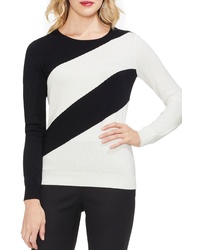 Vince Camuto Asymmetrical Stripe Sweater