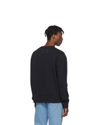 Maison Margiela Black And Off White Memory Of Label Sweater