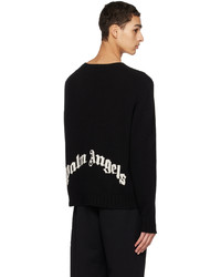 Palm Angels Black Curved Sweater