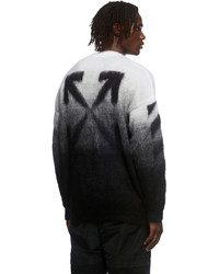 Off-White Black Diag Brushed Sweater