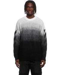 Off-White Black Diag Brushed Sweater