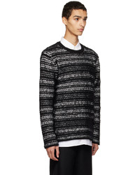 Comme Des Garcons Homme Plus Black Stripe Sweater