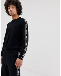 Diesel K Tracky A Jumper In Black With Taping