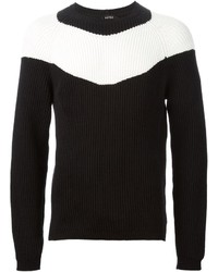 No.21 N21 Contrasting Stripe Ribbed Sweater