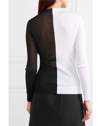 Givenchy Two Tone Ribbed Knit Sweater