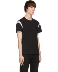 Alexander McQueen Black Paneled T Shirt