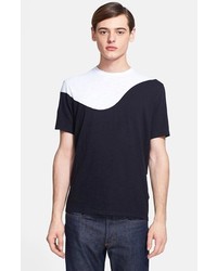 Neil Barrett Colorblock Crewneck T Shirt Black Multi Small