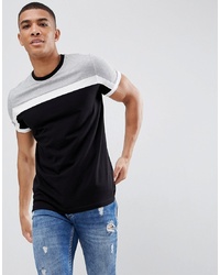 ASOS DESIGN T Shirt With Colour Block In Black
