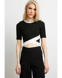 Forever 21 Cross Front Cropped Top