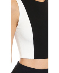 Alice + Olivia Seamed Fitted Crop Top