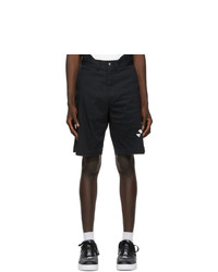 Black and White Denim Shorts