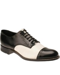 Black and White Derby Shoes