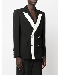 Casablanca Contrast Trimmed Double Breasted Blazer