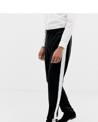 ASOS DESIGN Tall Skinny Tuxedo Suit Trousers In Black
