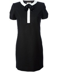 Saint Laurent Contrast Collar Dress, $2,503 | farfetch.com | Lookastic.com