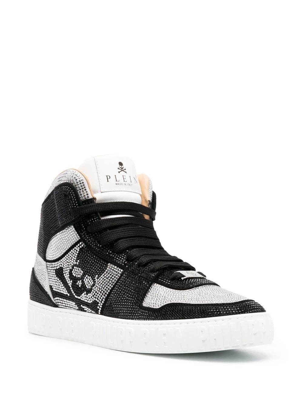 Philipp Plein Crystal Embellished High Top Sneakers, $6,445 | farfetch ...