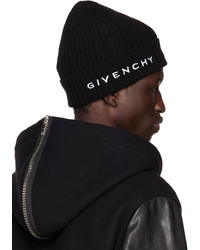 Givenchy Black Embroidered Beanie