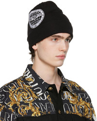 VERSACE JEANS COUTURE Black Space Beanie