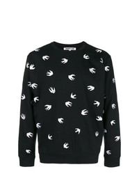 McQ Alexander McQueen Swallow Embroidered Sweater