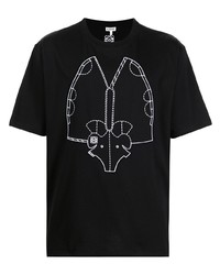 Loewe Elephant Embroidered T Shirt
