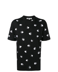 McQ Alexander McQueen Embroidered Swallows T Shirt