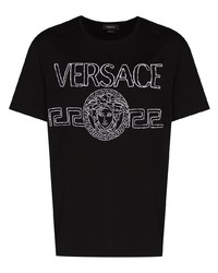 Versace Medusa Embroidered Logo T Shirt