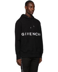 Givenchy Black 4g Embroidered Hoodie