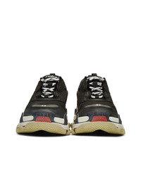 Balenciaga Black Triple S Sneakers