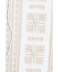 Caslon Embroidered Cotton Dress