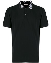 Alexander McQueen Embroidered Logo Collar Polo Shirt