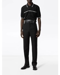 Burberry Embroidered Logo Polo Shirt