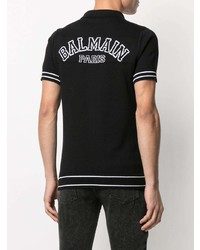 Balmain Logo Knitted Polo